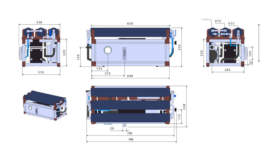 Modular 60 (afmetingen)